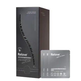 【Relove 官方直營】30秒私密肌弱酸清潔濕紙巾60片裝/盒(私密清潔 獨立包裝更衛生)