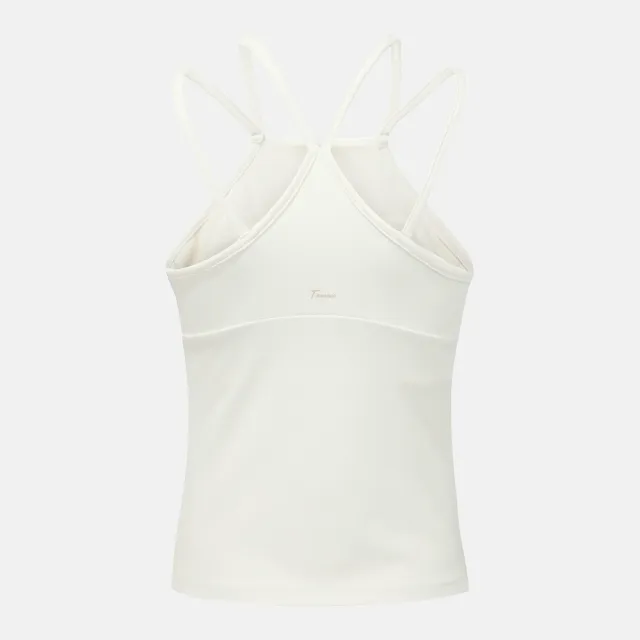 【DESCENTE】迪桑特 背心 女 細肩帶背心 WOMENS MEDIUM SUPPORT 白 SQ322PBR73-IVY0