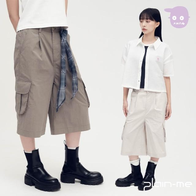 【plain-me】小P社長 女褲 工裝褲 七分褲 寬褲 褲子_PLN1736-252
