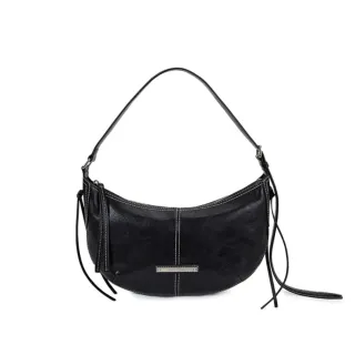 【MATIN KIM】官方旗艦 月弧造型流浪包(黑色)