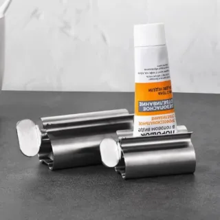 【享屋】304不鏽鋼擠牙膏器-大號2入組(旋轉牙膏擠壓器 洗面乳 牙膏夾 軟管 護手霜 擠壓器)
