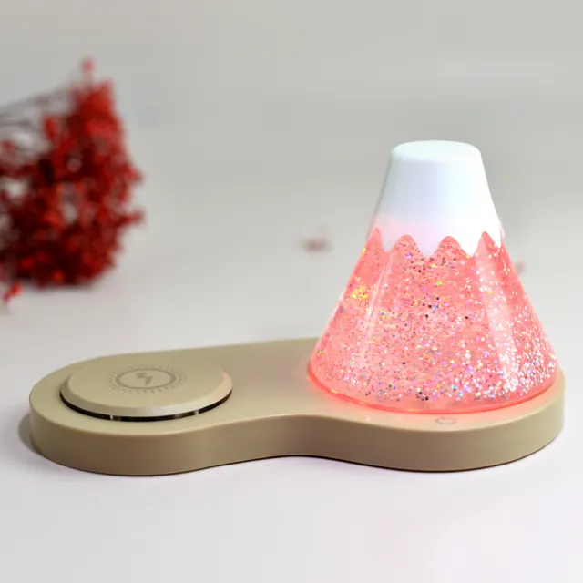 【Gdesign】日本富士山 x 台灣抹茶山 2 in 1 山景飄飄燈(七彩流光燈/磁吸無線充電/玩轉山景/療癒生活)