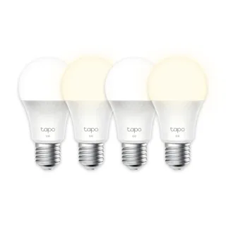 (四入組)【TP-Link】Tapo L536E 多彩調節 節能LED Wi-Fi 智慧照明 E27多色智能燈泡(支援Apple Home)