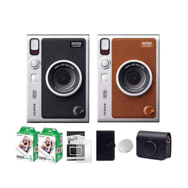 【FUJIFILM 富士】Instax Mini EVO 混合式數位拍立得相機 原廠公司貨(專用皮套40張底片相冊..豪華組)