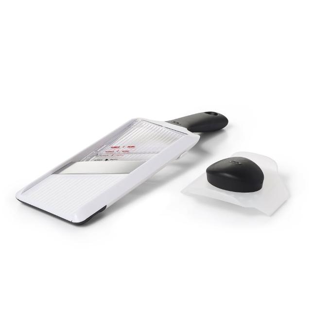 【OXO】可調式蔬果削片器 切片器 刨片器(厚度可調 鋒利滑順 附安全鎖與固定蓋)