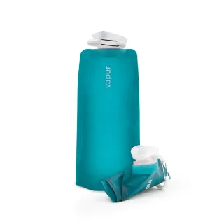 【美國Vapur】Eclipse 運動摺疊水袋 0.7L 水鴨藍 #10325(運動水壺 摺疊水壺)