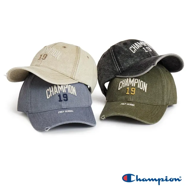【Champion】官方直營 中性-RETRO CAMPUS 刺繡水洗棒球帽-淺藍色(U5CACCU04M2)