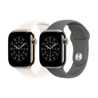 【Apple】Apple Watch Series 11 GPS+行動網路 42mm(鈦金屬錶殼搭配運動型錶帶)