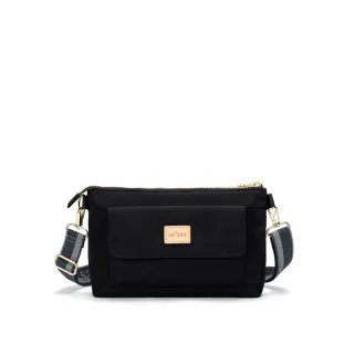 【satana】Soldier 趣淘樂遊斜背包/輕量(亮黑色)