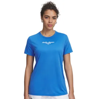【UNDER ARMOUR】UA 女 Tech Script Graphic 短袖T-Shirt_6005846-402(藍色)