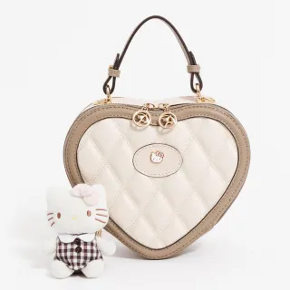 【Arnold Palmer 雨傘】愛心手提包附長背帶  Urban Chic系列(杏色)