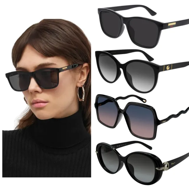 【GUCCI 古馳】韓版膠框抗UV太陽眼鏡組合(GG0632SA、GG0636SK、GG0746SA、CH0086SA 多款任選)