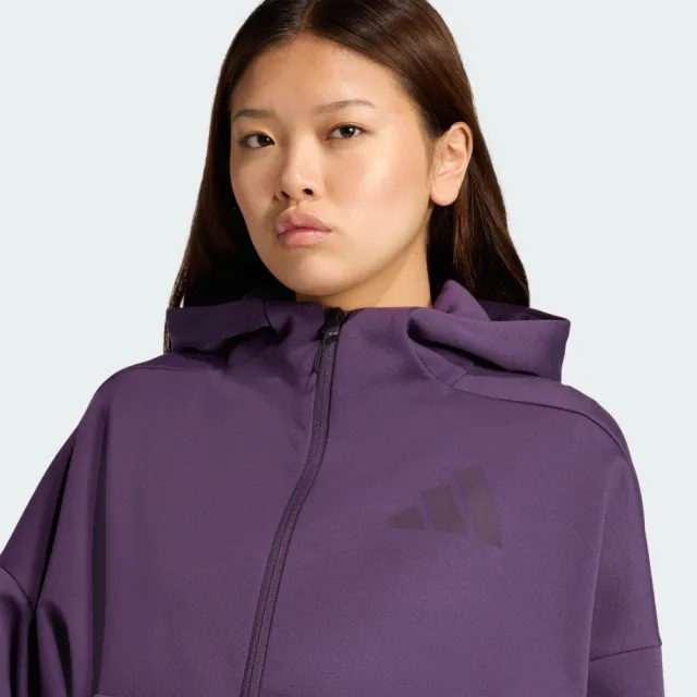 【adidas 愛迪達】運動 休閒 女外套 W Z.N.E. FZ(KC4569)