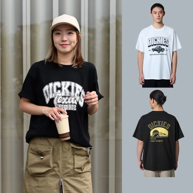 【Dickies】男裝 女裝 純棉 LOGO 印花 美式 短袖 上衣 T恤(多款任選)