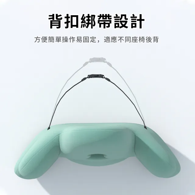 【OMG】人體工學記憶棉護腰靠墊 腰椎支撐減壓靠枕 久坐舒適透氣不悶 辦公室座椅汽車用護腰墊 靠腰枕