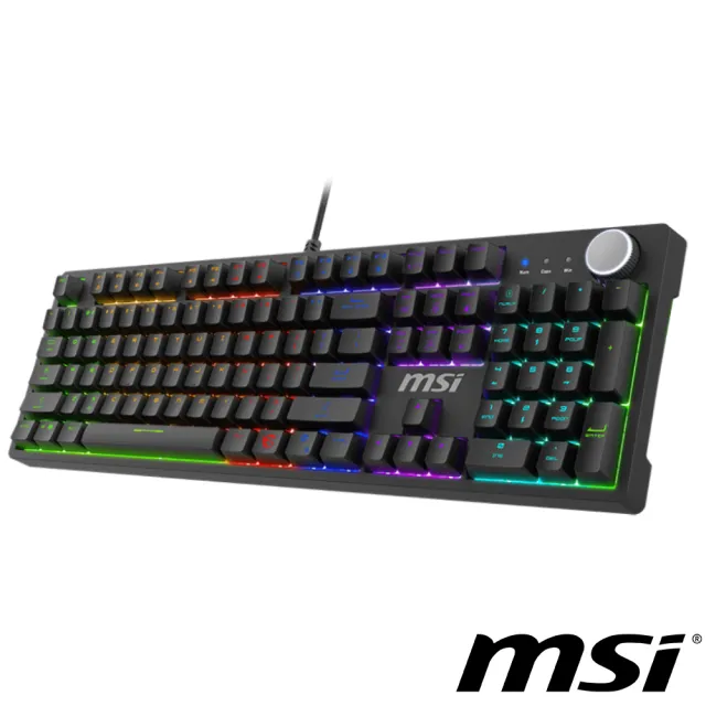 【MSI 微星】FORGE GK320 RED TC 電競鍵盤(機械紅軸)