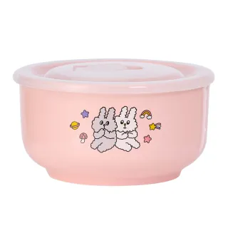 【Hiromimi】Bunni Konbiny可微波陶瓷餐碗500ml(2色可選/可微波加熱)
