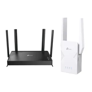 【TP-Link】高CP延伸器組★WiFi 7 雙頻 路由器/分享器+Wi-Fi 7 雙頻延伸器(Archer BE220+RE225BE)