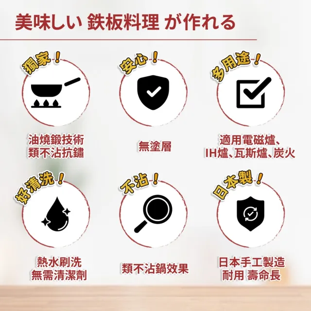 【日本 HAYASAKI早崎】日本製 無塗層 平底鐵鍋 28cm(不沾平底鐵鍋/鐵炒鍋/日本鐵鍋/不沾鍋/鐵鍋推薦)