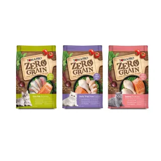 【TOMA-PRO 優格】momo獨家 零穀系列貓飼料25磅-室內貓/5種魚/鮭魚三款任選(貓飼料 貓糧 貓乾糧 全齡貓)