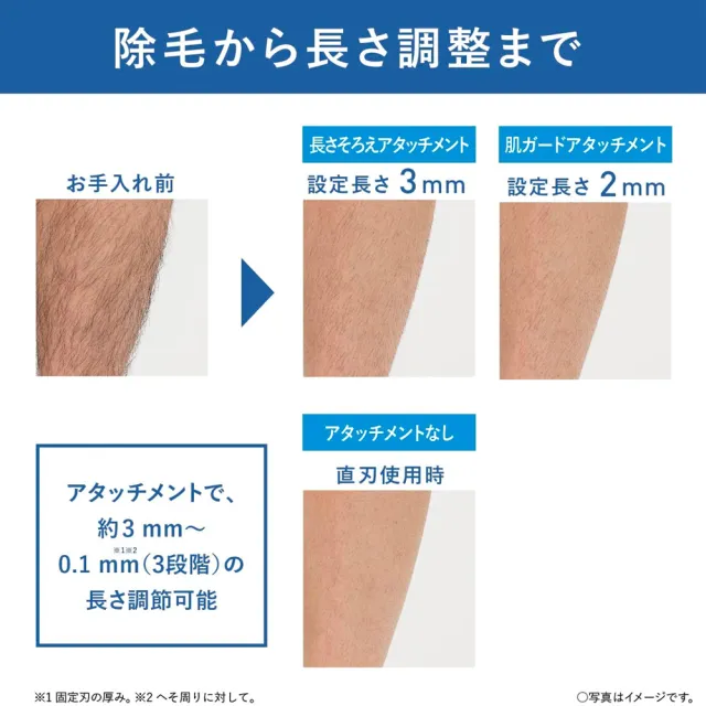 【Panasonic 國際牌】男士電動除毛刀/白灰 美體修容刀(電池式、全機可水洗)