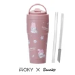 【WOKY 沃廚】三麗鷗聯名_渾圓杯770ml-附彈跳&矽膠吸管(隨行杯/吸管杯/保溫杯瓶/保冰杯瓶/水壺)