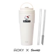 【WOKY 沃廚】三麗鷗聯名_渾圓杯770ml-附彈跳&矽膠吸管(隨行杯/吸管杯/保溫杯瓶/保冰杯瓶/水壺)