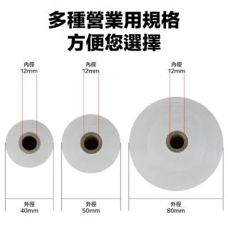 【CLEAN 克林】16捲裝 電子發票感熱紙捲 57x80x12mm(符合財政部規範 感熱紙 發票紙捲 發票紙 熱感紙)