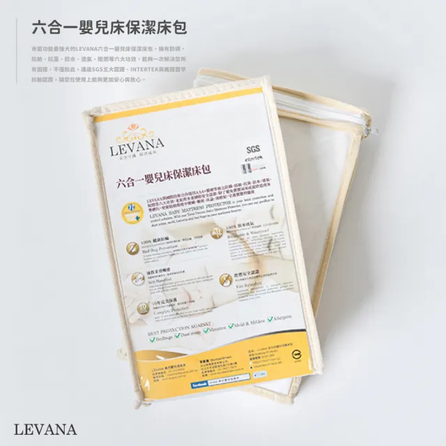 【LEVANA】SOHO四合一嬰兒成長床+單面床墊+可水洗床墊＋保潔床墊(兒童床/成長床/多功能床)