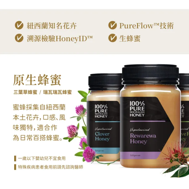 【恩賜】紐西蘭恩賜 瑞瓦瑞瓦蜂蜜2瓶組(500公克*2瓶/Rewa Rewa Honey)
