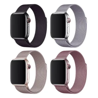 【RedMoon】Apple Watch Series 11/10 米蘭不銹鋼磁吸式錶帶 42/46mm(Series11/Series10)