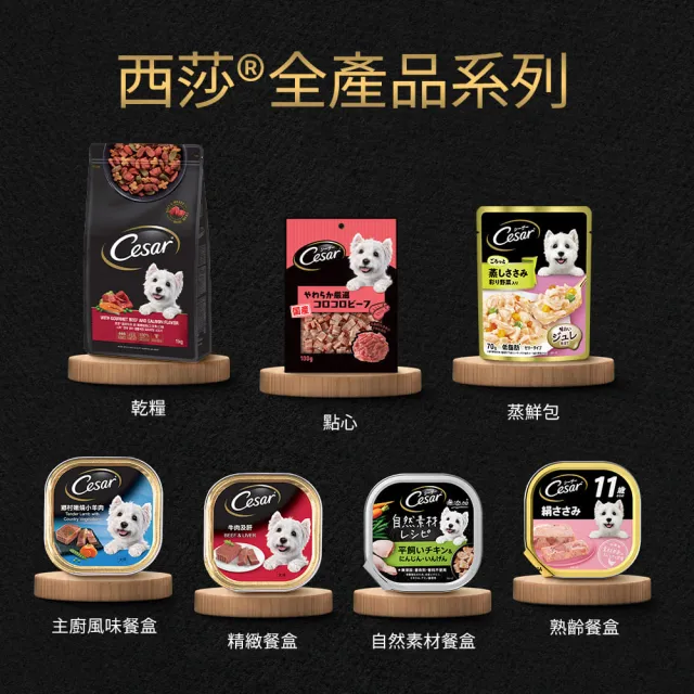 【Cesar 西莎】狗點心 80g/100g*5入(任選 日本進口)