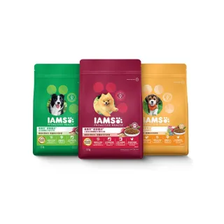 【IAMS 愛慕思】健康優活 狗乾糧 1.5kg 二入組 寵物/狗飼料/狗食(口味任選/幼犬/小型犬/成犬/全齡)