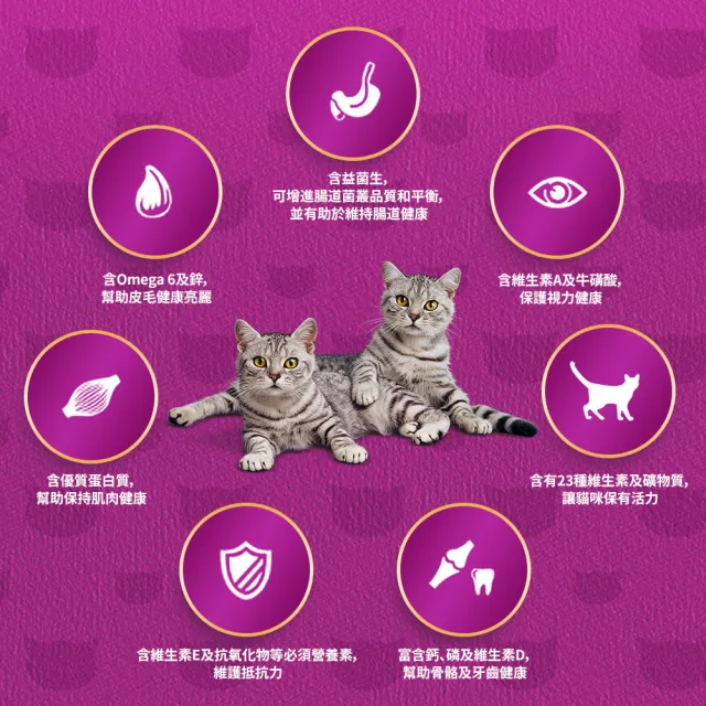 【Whiskas 偉嘉】貓乾糧 7kg*2入 大包裝 寵物/貓飼料/貓食(任選)