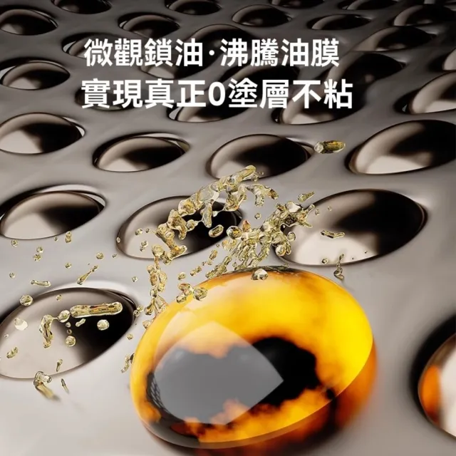 【歐德沐】鈦鍋 鈦炒金鍋 炒鍋 炒菜鍋 不粘鍋 雙面鈦鍋 鈦合金鍋具(34公分 健康無塗層 耐磨不粘)