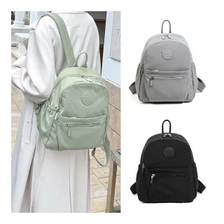 【ARION】交換禮物 素面輕量防潑水多隔層小後背包(3色可選)