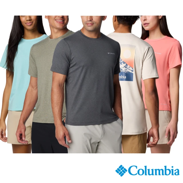 【Columbia 哥倫比亞】男女款-防曬UPF50快排短袖-任選(多色選擇-JS)