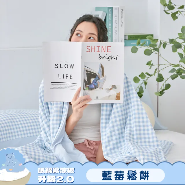 【Great Living 格蕾寢飾】La Belle 眠綿冰升級2.0 玻尿酸抗菌涼感涼被 150x195cm(任選 冰冰被 夏被)