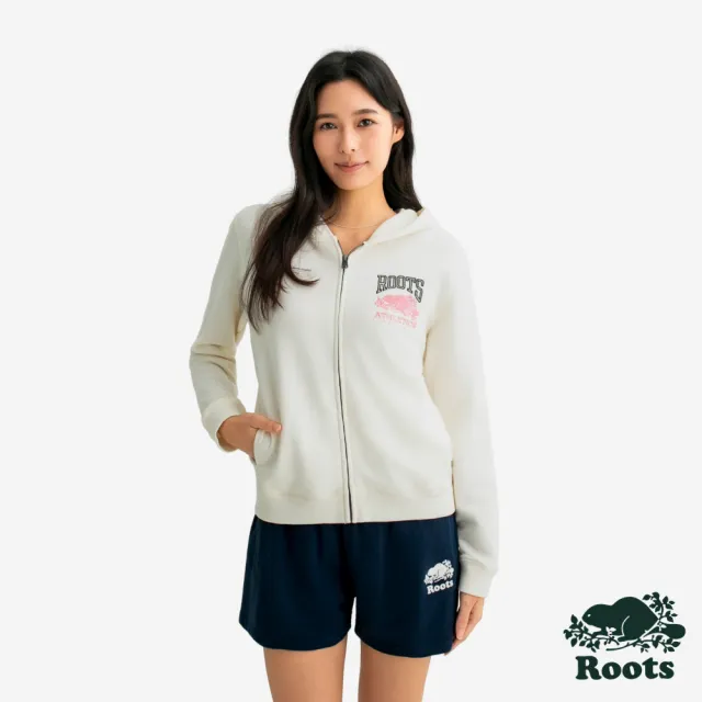 【Roots】Roots女裝- MODERN CLASSIC 連帽外套(白色)