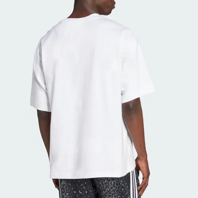 【adidas 愛迪達】Graphic OS SS T 男款 白色 圓領 棉質 寬鬆 休閒 短袖 JW0158