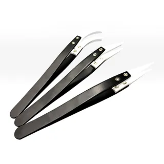 【職人實驗】185-CCTA/CCTB/CCTC 直尖夾子 大彎鑷子 小彎夾子 維修工具 耐高溫鑷子(不鏽鋼陶瓷鑷子)