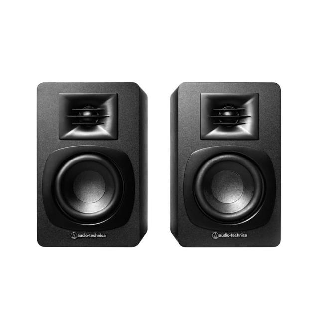 【audio-technica 鐵三角】AT-SP3X 主動式書架型喇叭  烏墨黑