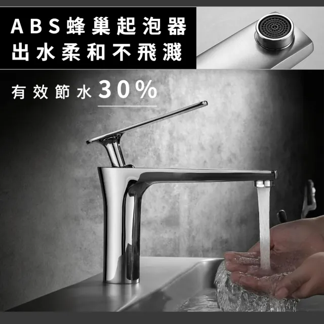 【職人廚衛】銅電鍍龍頭 冷熱出水龍頭 洗臉盆龍頭 五金 185-ALEOT4 單槍水龍頭 歐式龍頭(立式龍頭)