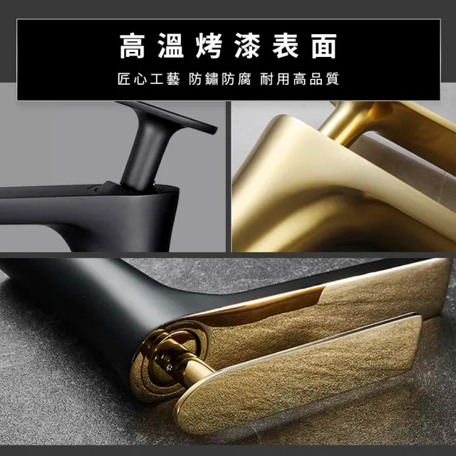 【職人廚衛】銅電鍍龍頭 冷熱出水龍頭 洗臉盆龍頭 五金 185-ALEOT4 單槍水龍頭 歐式龍頭(立式龍頭)