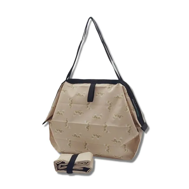 【POPCORN】超纖高單厚版折疊隨身包- L 尺寸(氣球狗金 氣球狗黃金 雛菊 浪漫春天  花園 金色牡丹)