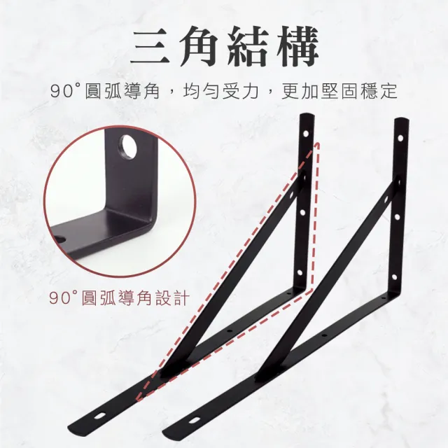 【職人生活網】2入 185-LR12LW 置物架 固定三角架 L架 造型三角架 白色三角架(12吋木板架 L型支架)