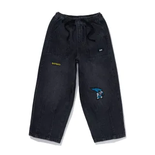 【Batman x Lee】童裝 牛仔褲｜蝙蝠俠 貼布繡｜季節性版型｜深藍洗水(LB517117888)