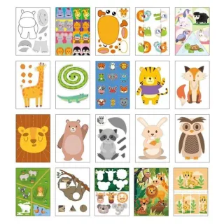 【TWBUY 台灣好購】卡通趣味兒童剪紙書(兒童剪紙書 幼兒園手工DIY 提升孩子創作力)