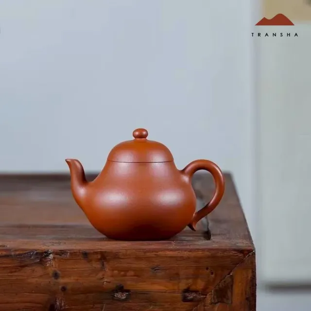 【唐泉茗茶】朱泥高梨壺(宜興紫砂壺 朱泥)