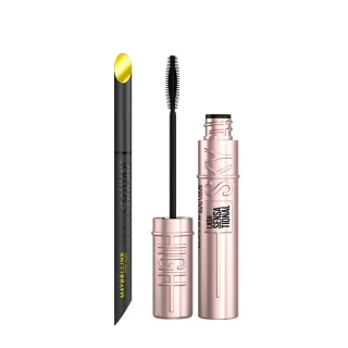 【MAYBELLINE 媚比琳】明星電眼持妝組(36H持久小黑霸眼線+SKYHIGH飛天翹防水睫毛膏)